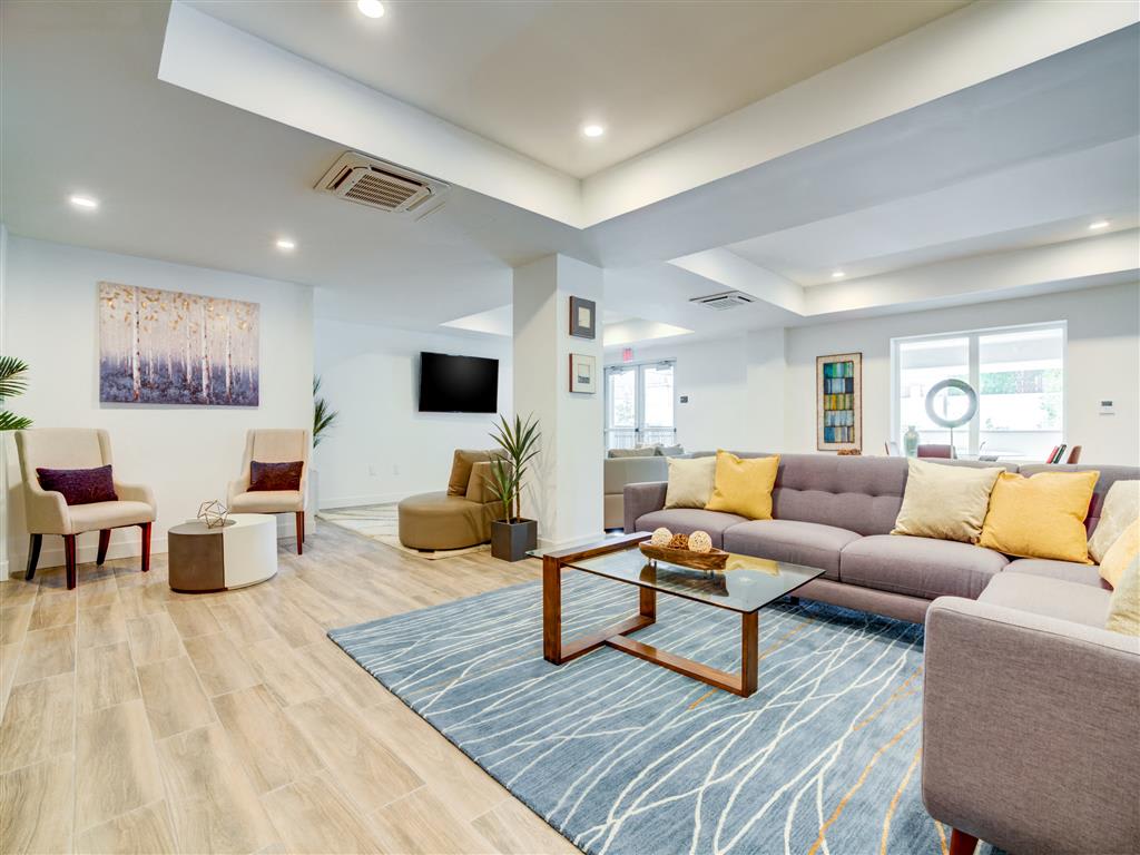 Interior of spacious modern apartment