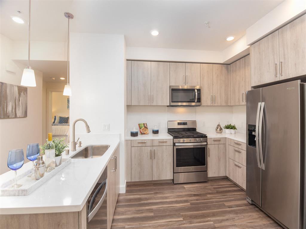 Interior of modern kitchen