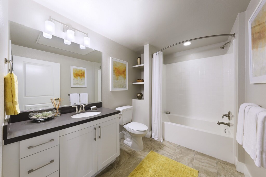 Modern apartment bathroom