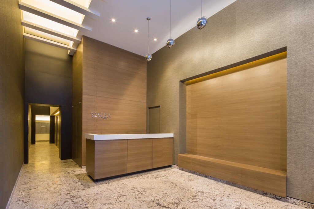 Lobby with reception desk