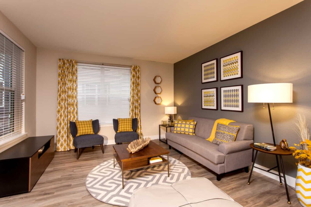 Interior of apartment living room.