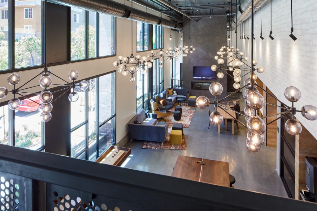 Spacious lobby with 2-story ceiling height