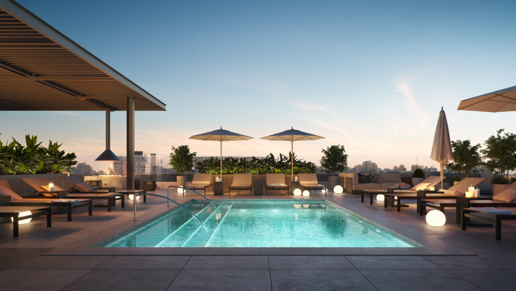 Pool Eye Level Rendering Radical Galaxy Studio